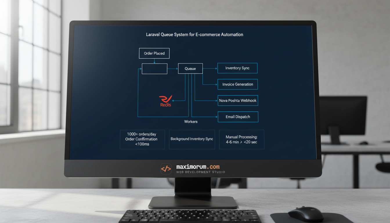 Laravel Queue System: How Automated Job Processing Reduces Operational Overhead in E-commerce