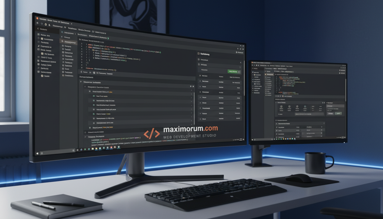 Laravel IDE showing Nova Poshta API integration code and OpenCart shipping dashboard