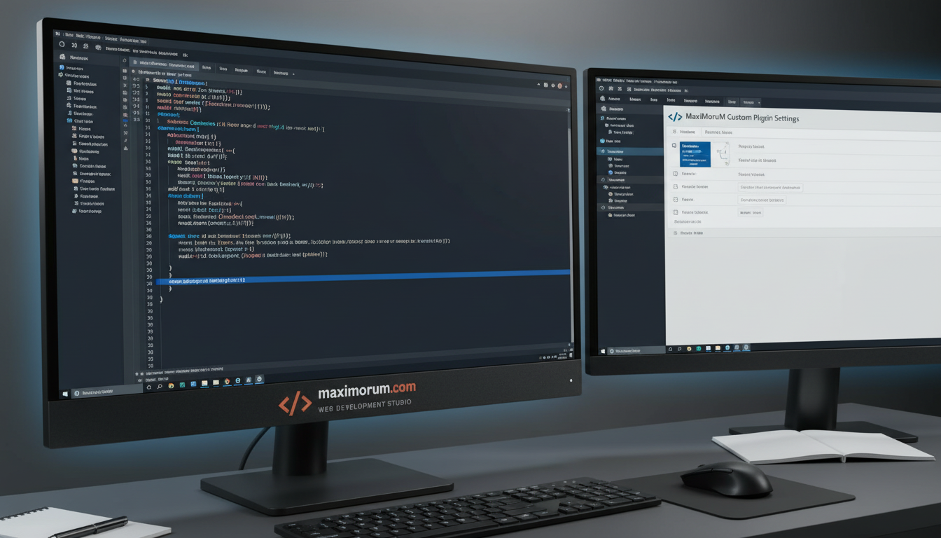 Кастомна розробка плагінів WordPress — PHP-код у VS Code та адмін-панель WordPress