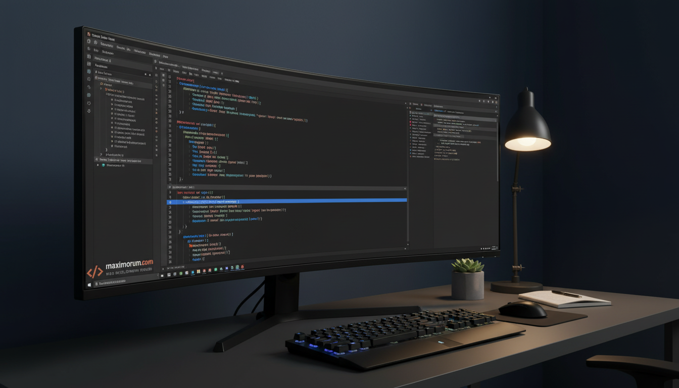 Laravel developer workstation showing Sanctum API authentication code