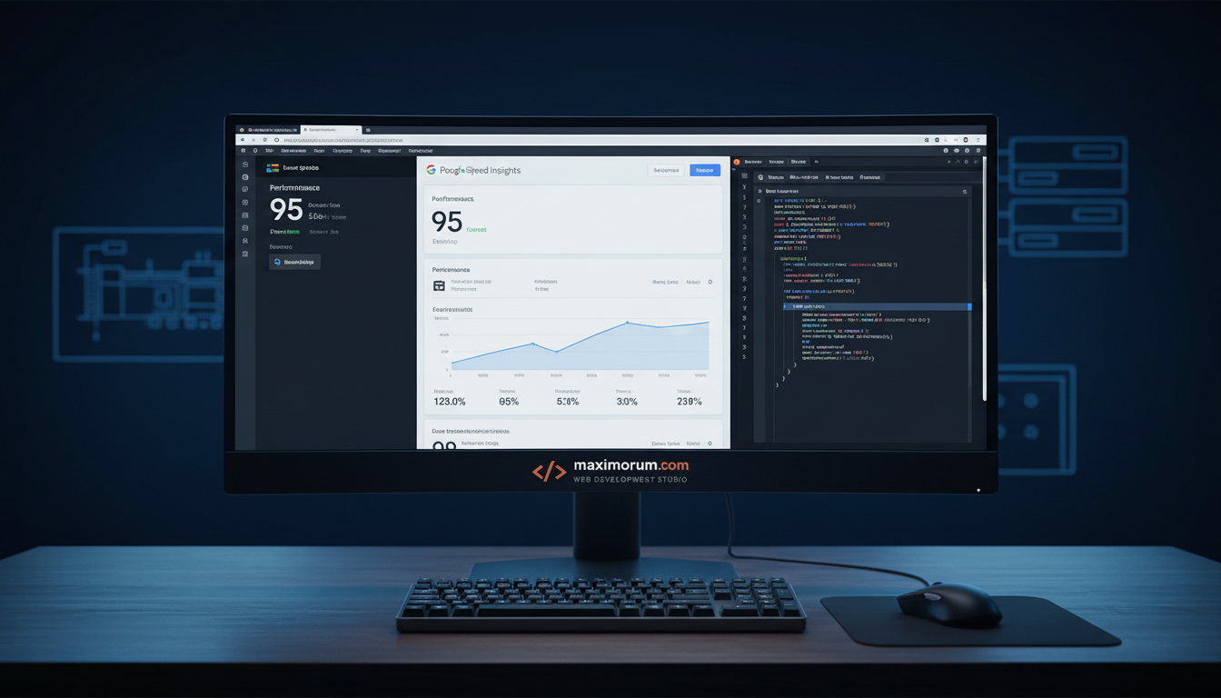 Google PageSpeed Insights результати 95+ для Laravel сайту з Redis кешуванням