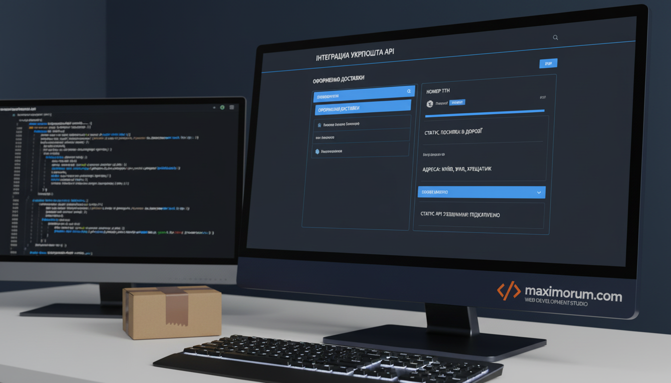 Укрпошта API інтеграція для e-commerce — MaxiMoruM веб-студія