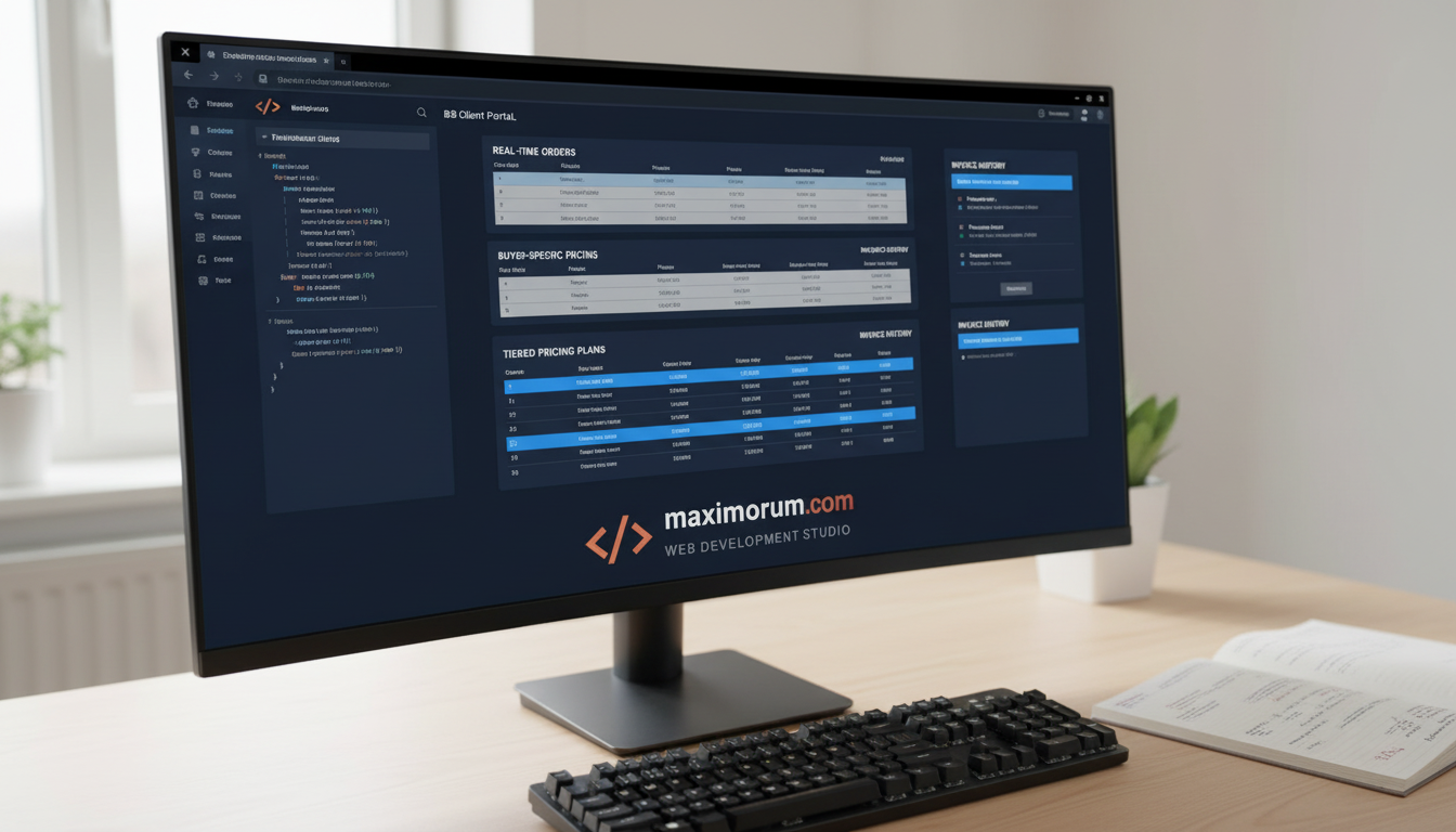 Custom B2B client portals on Laravel: self-service order access for wholesale buyers