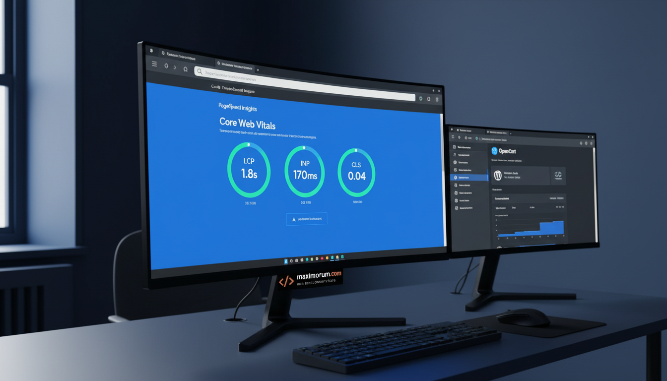 Core Web Vitals для OpenCart і WordPress: як швидкість сайту впливає на продажі