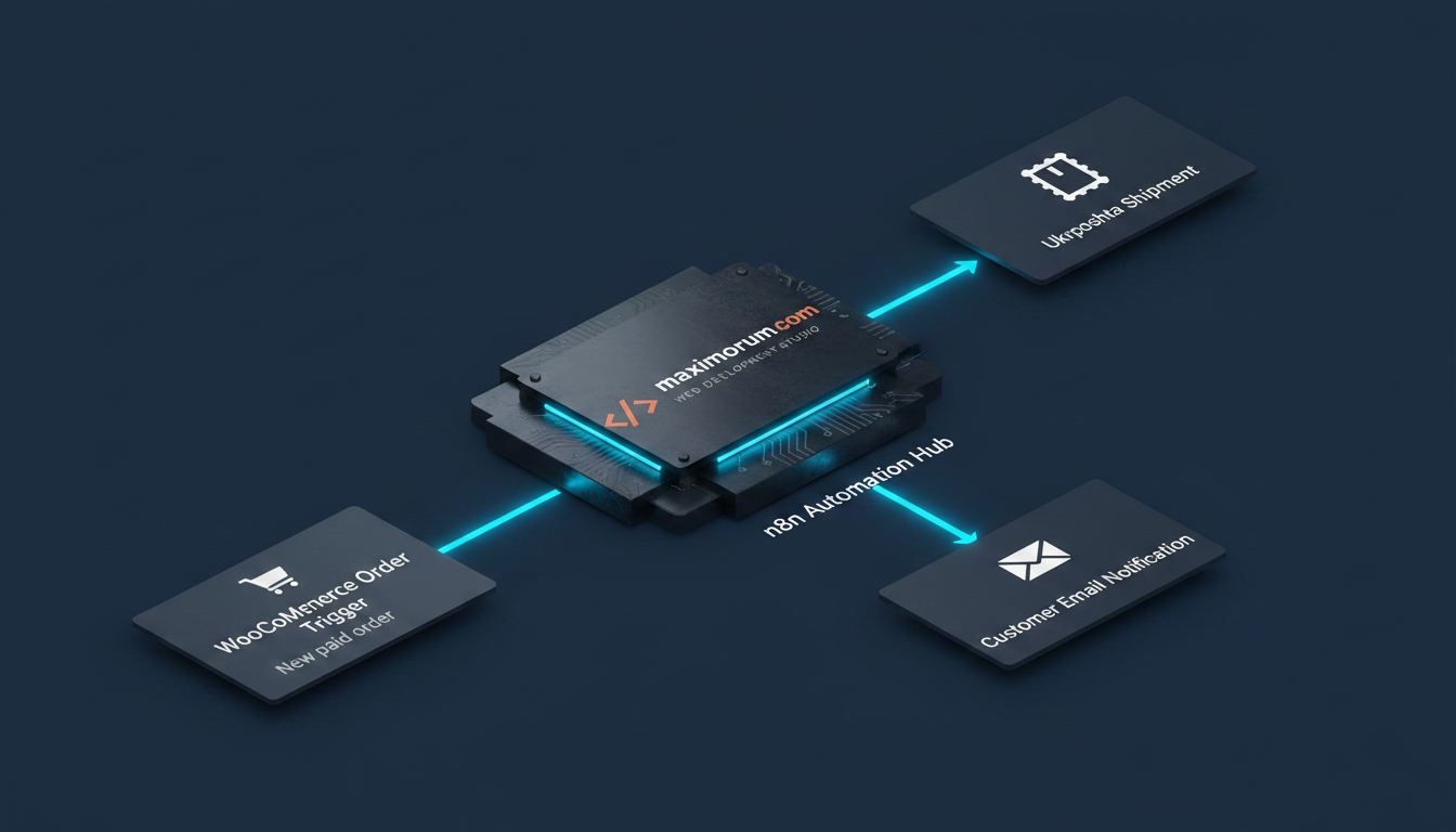 How to automate WooCommerce order fulfillment with n8n and Ukrposhta