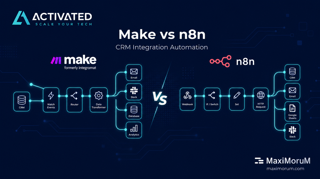 Make vs n8n: Which Integration Platform Should You Choose for Your CRM?