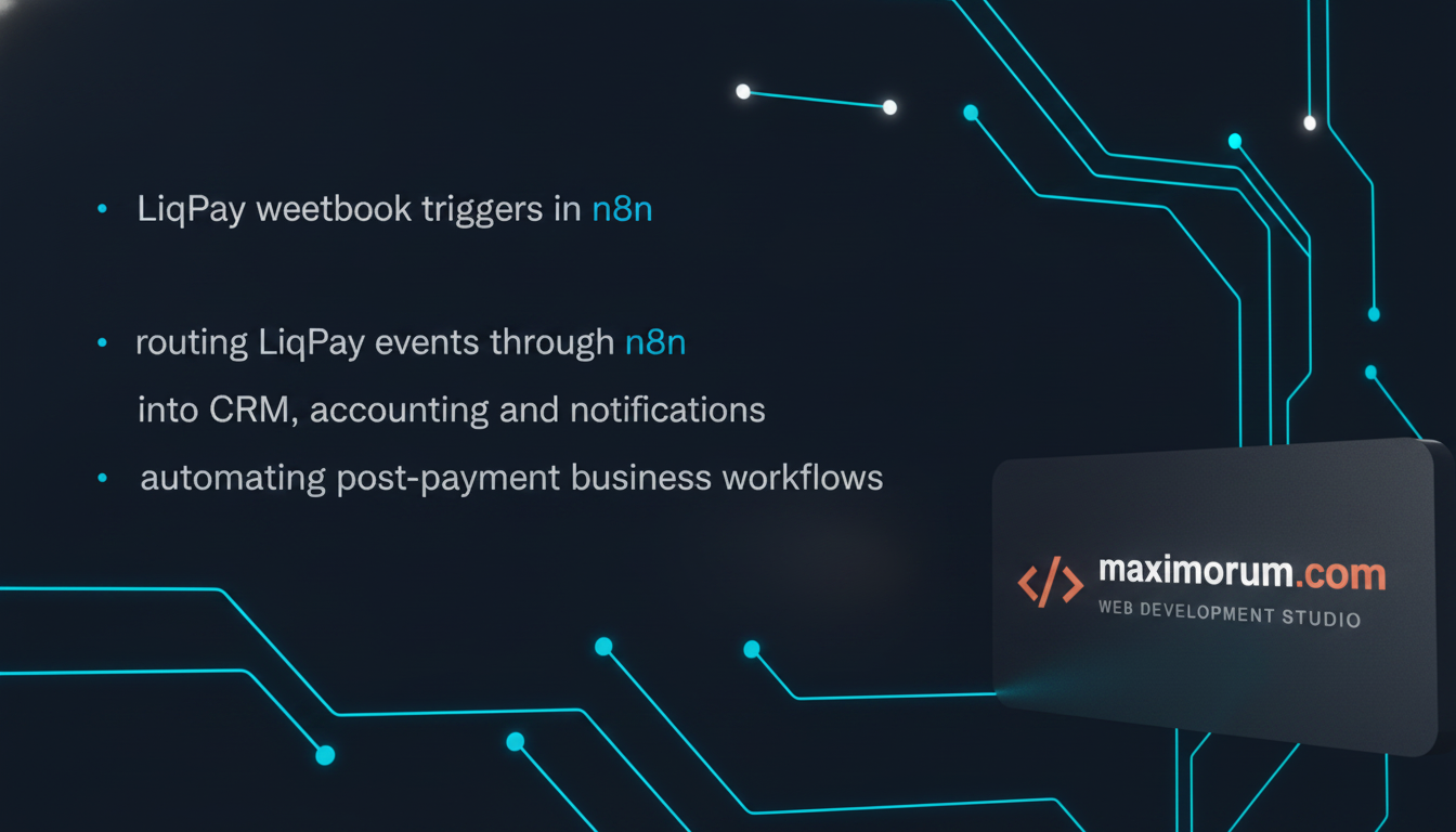 LiqPay webhook triggers in n8n: automate everything after the payment