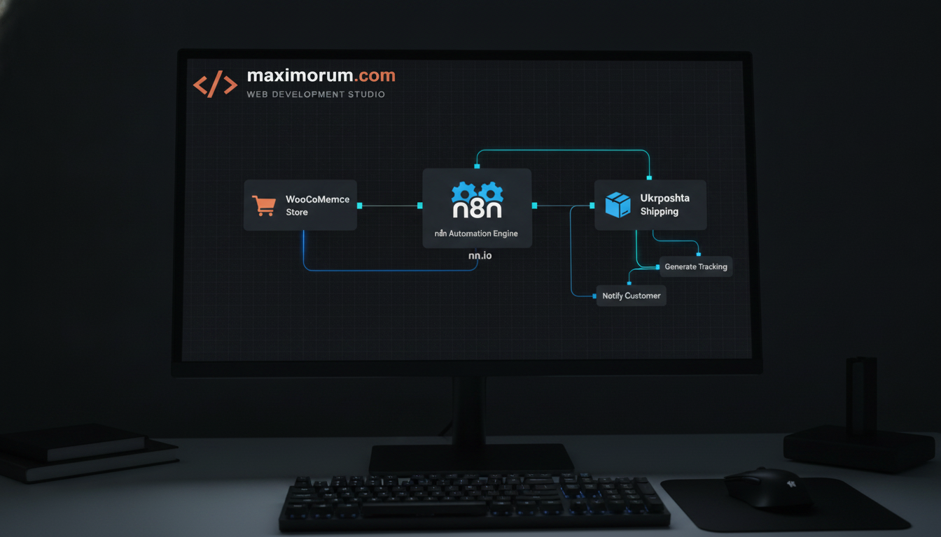 How to automate WooCommerce order fulfillment with n8n and Ukrposhta
