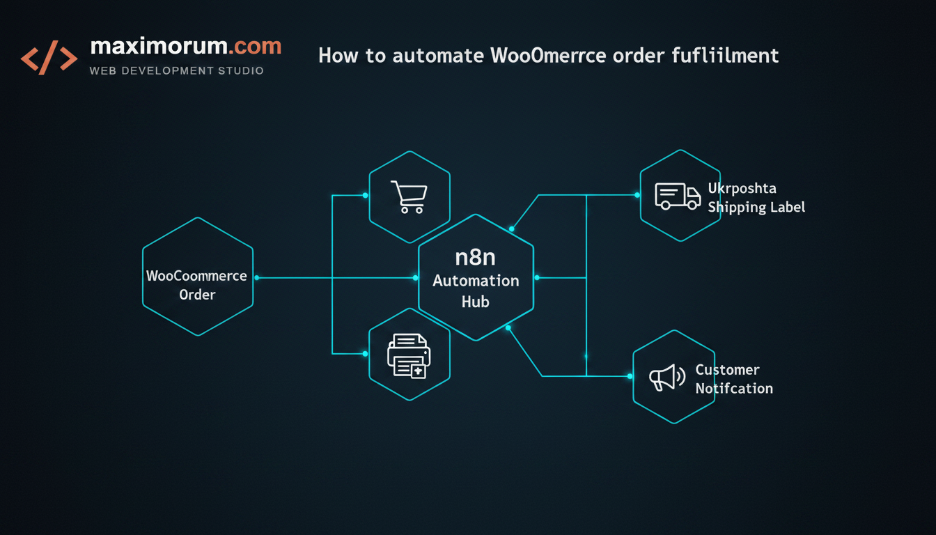 How to automate WooCommerce order fulfillment with n8n and Ukrposhta