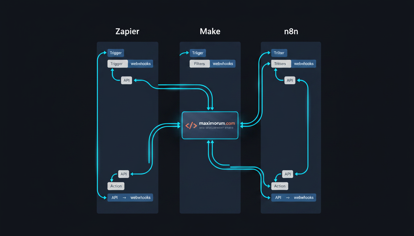 Zapier vs Make vs n8n: which automation tool fits your business workflow