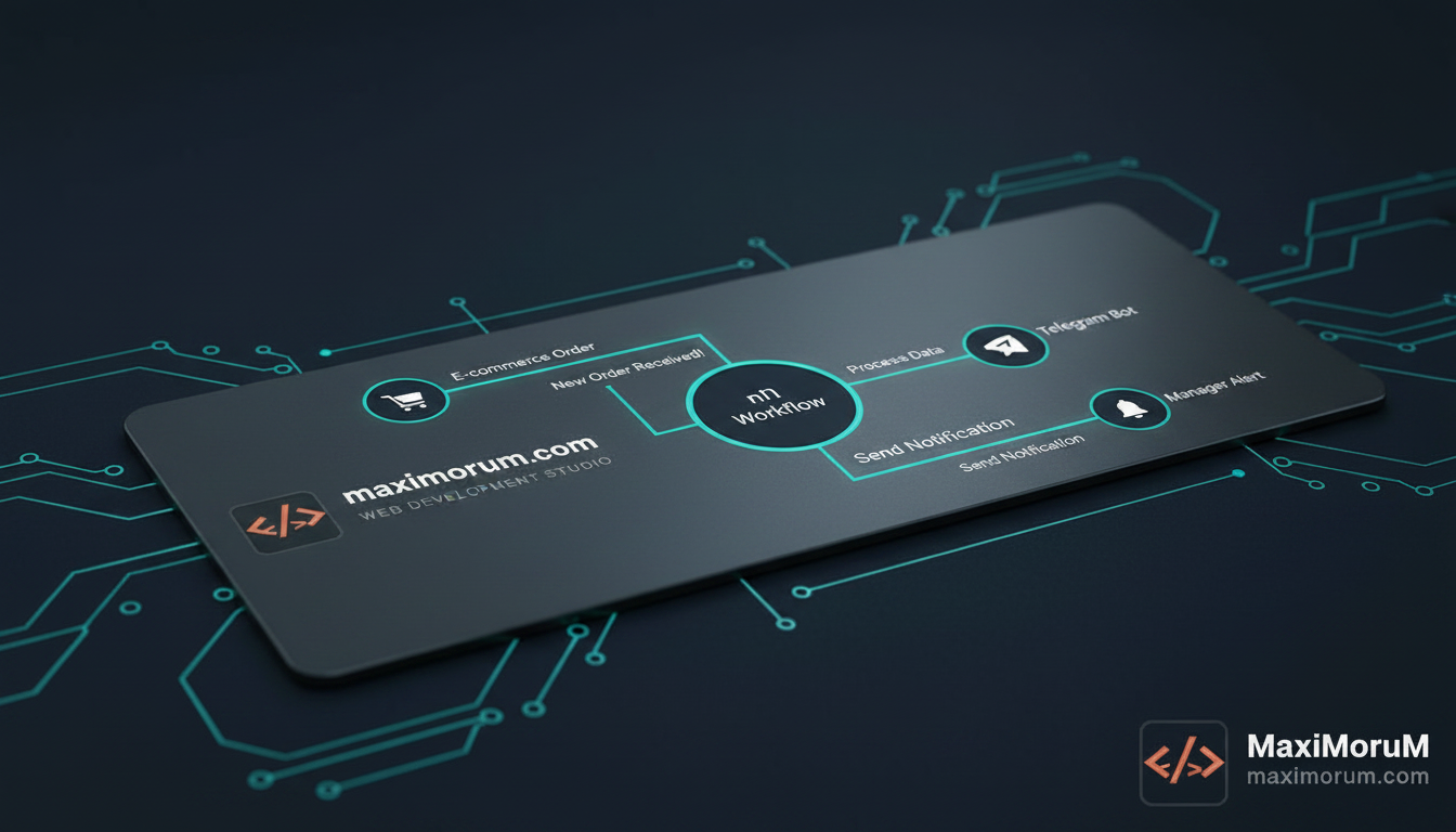 Автоматичні сповіщення менеджерам про нове замовлення: Telegram Bot + n8n